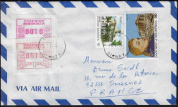 GREECE 1995 FRAMA 1st Type 2x10 Dr. With Different Codes On Cover. - Cartas & Documentos