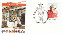 POLAND Cover 3-27,popes Travel 1983 - Brieven En Documenten