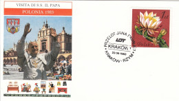 POLAND Cover 3-28,popes Travel 1983 - Brieven En Documenten