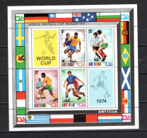 ANTIGUA  BLOC  N° 16  NEUF SANS CHARNIERE COTE 3.00€       FOOTBALL SPORT - 1960-1981 Interne Autonomie