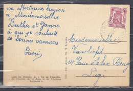 Postkaart Van Werbomont Naar Liege - 1935-1949 Piccolo Sigillo Dello Stato