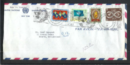 NATIONS UNIES Ca.1964: LSC De New York à Genève (Suisse) - Lettres & Documents