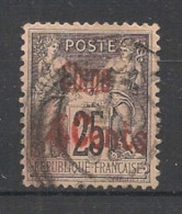 CHINE - 1901 - N°YT. 20 - Type Sage 4c Sur 25c Noir Sur Rose - Oblitéré / Used - Gebraucht