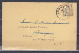 Kaart Van Hornu Naar Quaregnon - 1935-1949 Small Seal Of The State