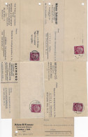 1935/39 10 Business Postal Cards GERMANY TO GREECE. - Lettres & Documents