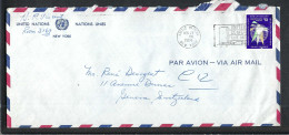 NATIONS UNIES Ca.1964: LSC De New York à Genève (Suisse) - Storia Postale