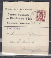 Brief Van Quaregnon A Naar Quaregnon - 1935-1949 Kleines Staatssiegel