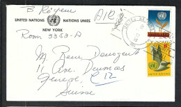 NATIONS UNIES Ca.1964: LSC De New York à Genève (Suisse) - Brieven En Documenten