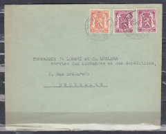 Brief Van Berchem (ANTW.) Naar Bruxelles - 1935-1949 Sellos Pequeños Del Estado