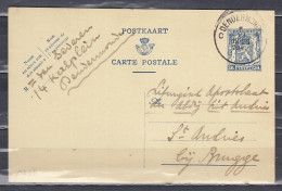 Postkaart Van Dendermonde C Naar St Andries - 1935-1949 Small Seal Of The State