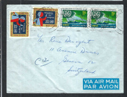 NATIONS UNIES Ca.1964: LSC De New York à Genève (Suisse) - Lettres & Documents