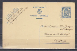 Postkaart Van Koninghooikt Naar Sint Andries - 1935-1949 Small Seal Of The State