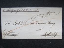 BRIEF Bučovice Butschowitz - Austerlitz Slavkov 1851  Mähren //// R8656 - ...-1850 Vorphilatelie