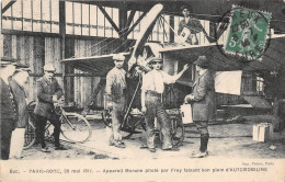 BUC - PARIS-ROME 28 Mai 1911 - Appareil Morane Piloté Par Frey Faisant Son Plein D'automobiline - Aviation - Avion - Buc