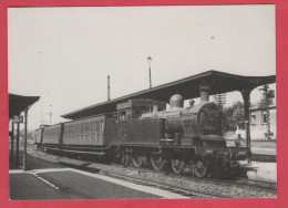 Tamines - Locomotive Type 16 ( Vapeurs Belges ) En Juillet 1955  ( Voir Verso ) - Sambreville