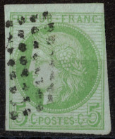 Colonies Françaises Générales 1872 N*17 Margé (cadre Effleuré Au NO) Obl. Losange Muet - Cérès