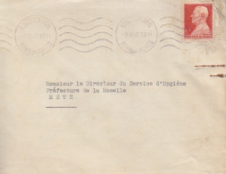 Lettre Des Laboratoires Asepta Obl. Monaco Condamine Le 3 X 47 Sur 6F Rouge Louis II N° 283 Pour Metz - Lettres & Documents