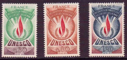 FRANCE Timbres De Service (Unesco) YVERT N° 43/45 ** Neuf Sans Charnière - Nuevos