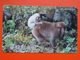 T-153 - JAPAN -JAPON, NIPON, TELECARD, PHONECARD, NTT JP 411-094. Monkey - Japon