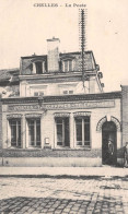 Delcampe - CHELLES (Seine-et-Marne) - La Poste - Voyagé 1925 (2 Scans) Mlle Michaud Aux P.T.T. à Lusigny Allier - Chelles