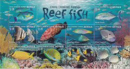 Cocos (Keeling) Islands 2023 Reef Fish M/S Mint Never Hinged - Kokosinseln (Keeling Islands)