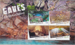 Christmas Island 2023 Caves M/S Mint Never Hinged - Christmas Island