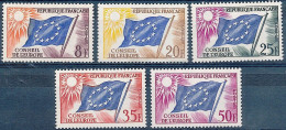 FRANCE Timbres De Service (Unesco) YVERT N° 17/21 * Neuf Avec Charnière - Nuovi