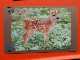 T-157 - JAPAN -JAPON, NIPON, TELECARD, PHONECARD, NTT JP 330-364, Roe Deer - Japan