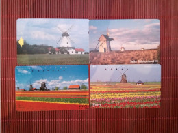 Wind Mills 4 Phonecards Used Rare - Other & Unclassified