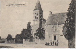 78 AUFFARGIS  L'Eglise Et Le Bureau De Poste - Auffargis