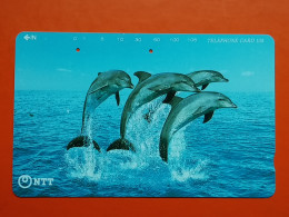 T-159 - JAPAN -JAPON, NIPON, TELECARD, PHONECARD, Fish, Poisson, Fisch, NTT JP 231-236 - Dolphine - Japan