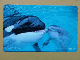 T-159 - JAPAN -JAPON, NIPON, TELECARD, PHONECARD, Fish, Poisson, Fisch, NTT JP 31-099 Dolphine - Japan