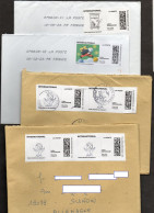 Frankreich 2023  4 Briefe/ Lettres 1x 20g, 3x100g   "Timbre Imprime Sur Laposte" :       Format/ Size ! - Printable Stamps (Montimbrenligne)