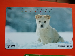 T-162 - JAPAN -JAPON, NIPON, TELECARD, PHONECARD, Animal, Dog, Chien, Hund NTT JP 111-081 - Japan