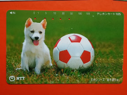 T-162 - JAPAN -JAPON, NIPON, TELECARD, PHONECARD, Animal, Dog, Chien, Hund NTT JP 111-032 - Japon