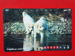 T-162 - JAPAN -JAPON, NIPON, TELECARD, PHONECARD, Animal, Dog, Chien, Hund NTT JP 291-203 - Japan