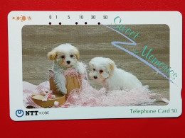 T-162 - JAPAN -JAPON, NIPON, TELECARD, PHONECARD, Animal, Dog, Chien, Hund NTT JP 330-246 - Japon