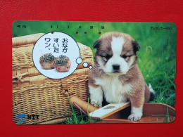 T-163 - JAPAN -JAPON, NIPON, TELECARD, PHONECARD, Animal, Dog, Chien, Hund NTT JP 331-475 - Japan