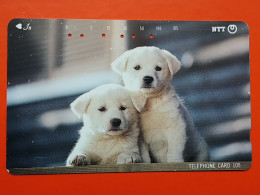 T-163 - JAPAN -JAPON, NIPON, TELECARD, PHONECARD, Animal, Dog, Chien, Hund NTT JP 111-033 - Japon