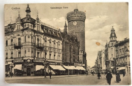 Cottbus, Spremberger Turm, Reklame,Geschäfte, Feldpost, 1915 - Cottbus