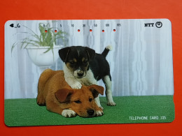 T-163 - JAPAN -JAPON, NIPON, TELECARD, PHONECARD, Animal, Dog, Chien, Hund NTT JP 111-041 - Japon