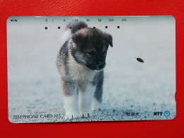 T-164 - JAPAN -JAPON, NIPON, TELECARD, PHONECARD, Animal, Dog, Chien, Hund NTT JP 410-396 - Japan