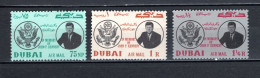ARABIE DU SUD EST  DUBAI PA  N° 21 à 23   NEUFS SANS CHARNIERE   COTE 4.50€    PRESIDENT KENNEDY - Dubai