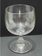 -ANCIEN TRES GRAND VERRE En Verre épais Sans Gravure Ni Message COGNAC?    E - Glass & Crystal