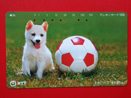 T-164 - JAPAN -JAPON, NIPON, TELECARD, PHONECARD, Animal, Dog, Chien, Hund NTT JP 111-032 - Japan