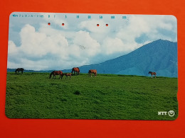 T-165 - JAPAN -JAPON, NIPON, TELECARD, PHONECARD, Animal,  NTT JP 391-243, Horse, Cheval - Japon