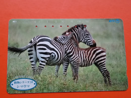 T-166 - JAPAN -JAPON, NIPON, TELECARD, PHONECARD, Animal,  NTT JP 231-159 Zebra - Japon