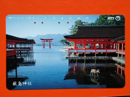 T-166 - JAPAN -JAPON, NIPON, TELECARD, PHONECARD, Animal,  NTT JP 351-209 Deer - Japon