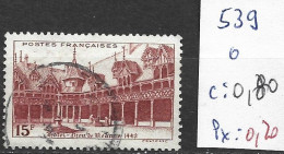 FRANCE 539 Oblitéré Côte 0.80 € - Used Stamps