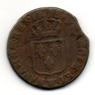 FRANCE, 1 Sol, Copper, Year 1773-A, KM # 10.1 - 1715-1774 Louis  XV The Well-Beloved